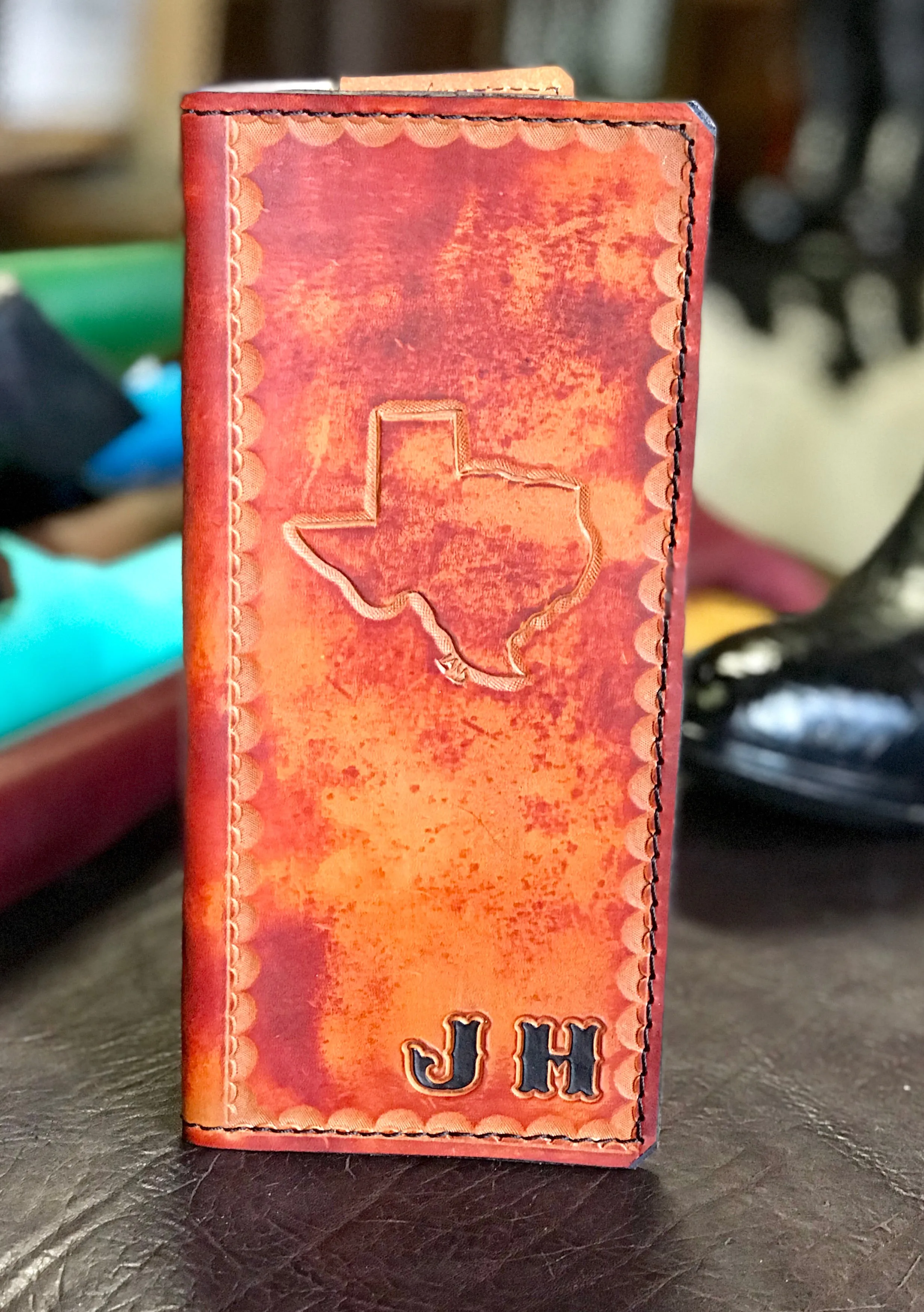 Leather Tally Book - Custom Handmade