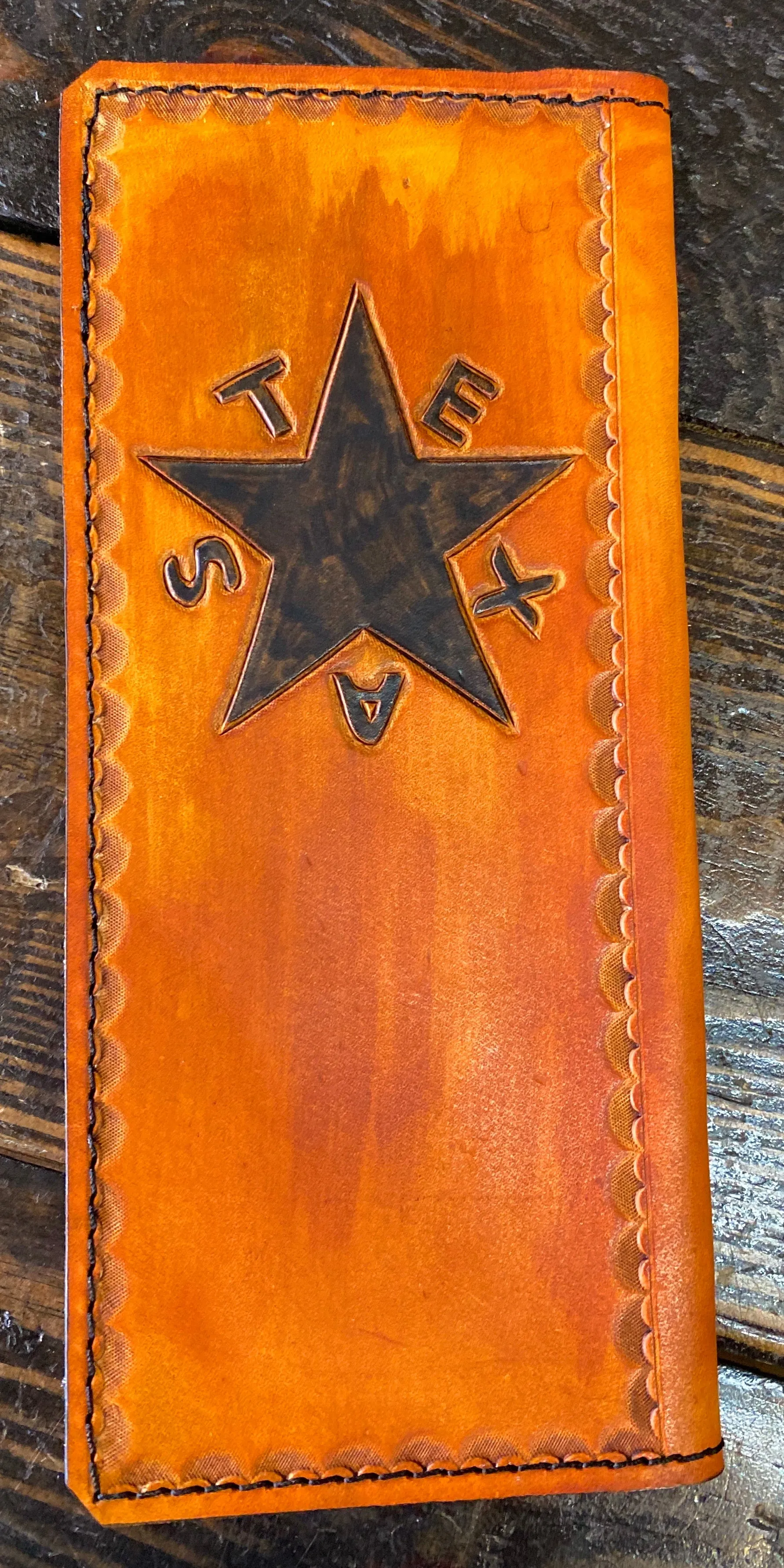 Leather Tally Book - Custom Handmade