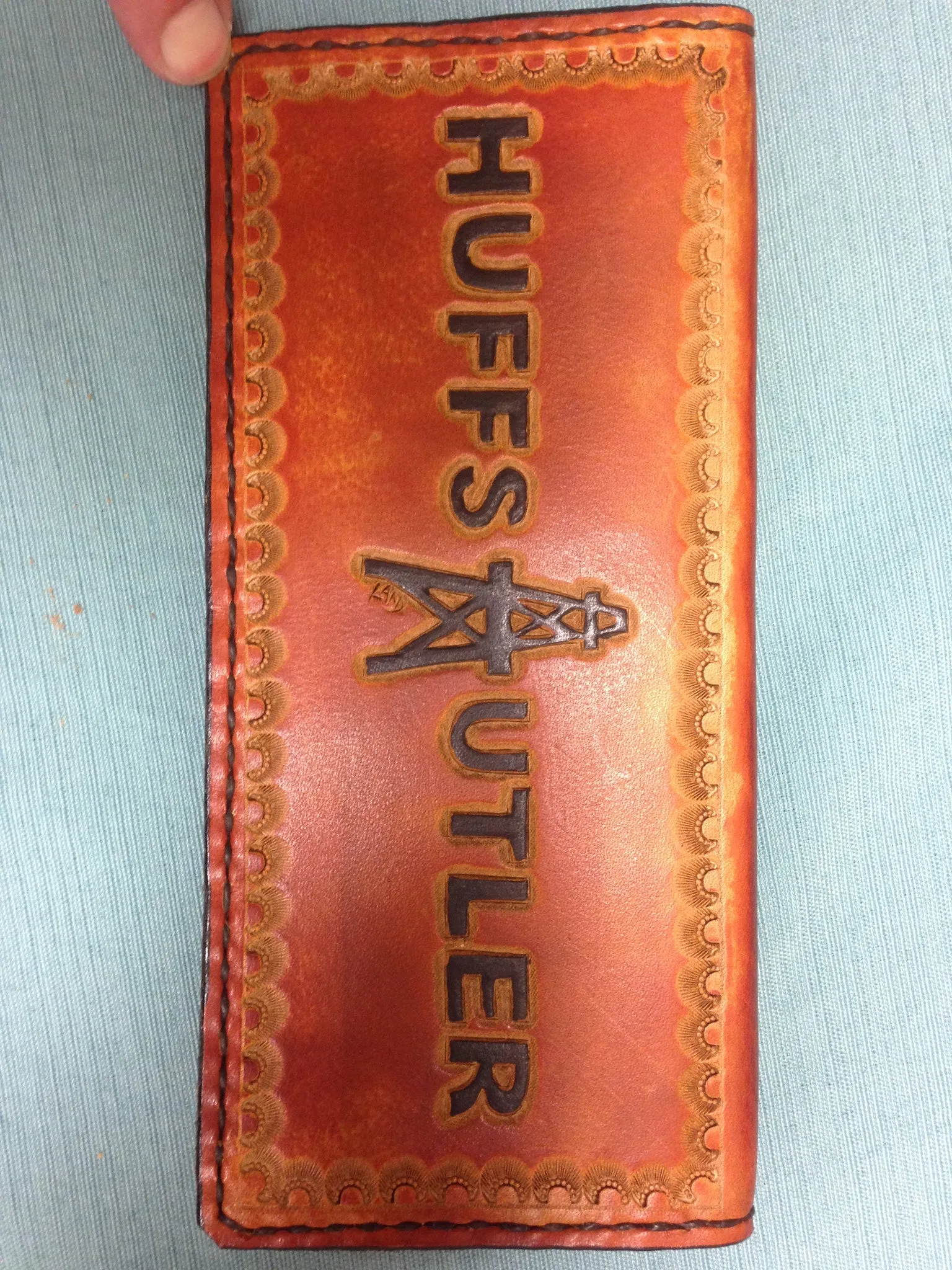 Leather Tally Book - Custom Handmade