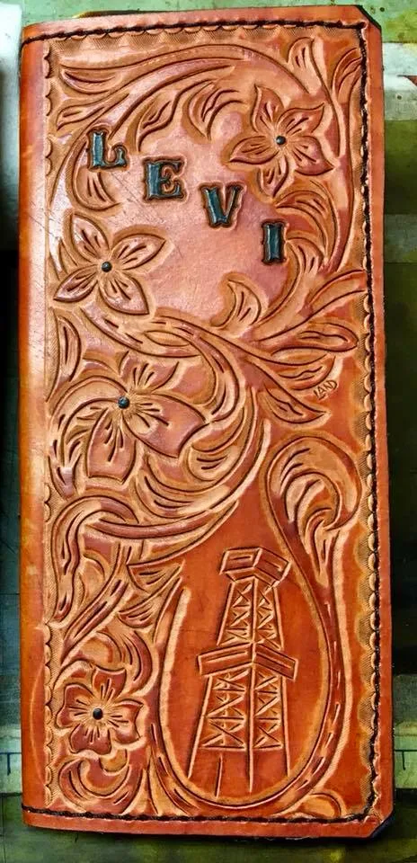 Leather Tally Book - Custom Handmade