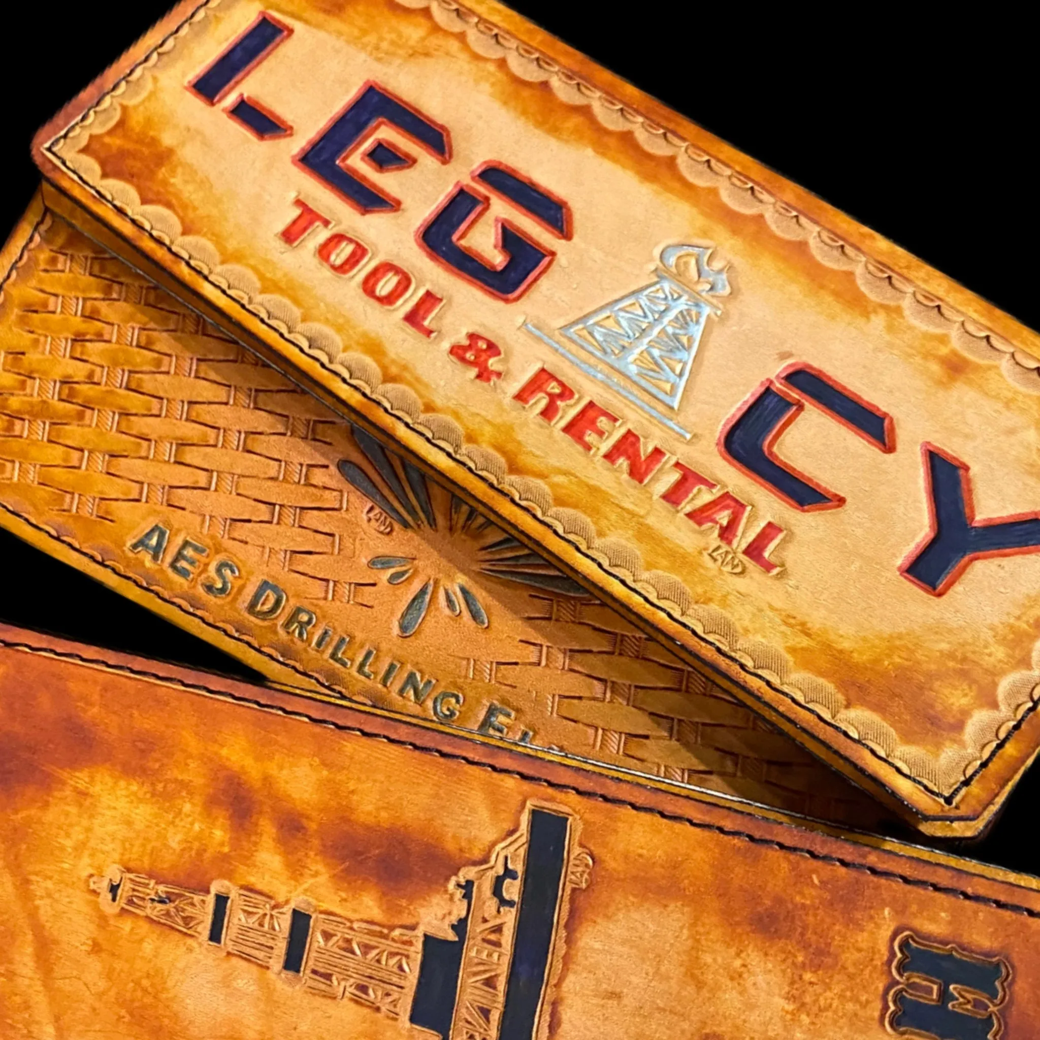 Leather Tally Book - Custom Handmade