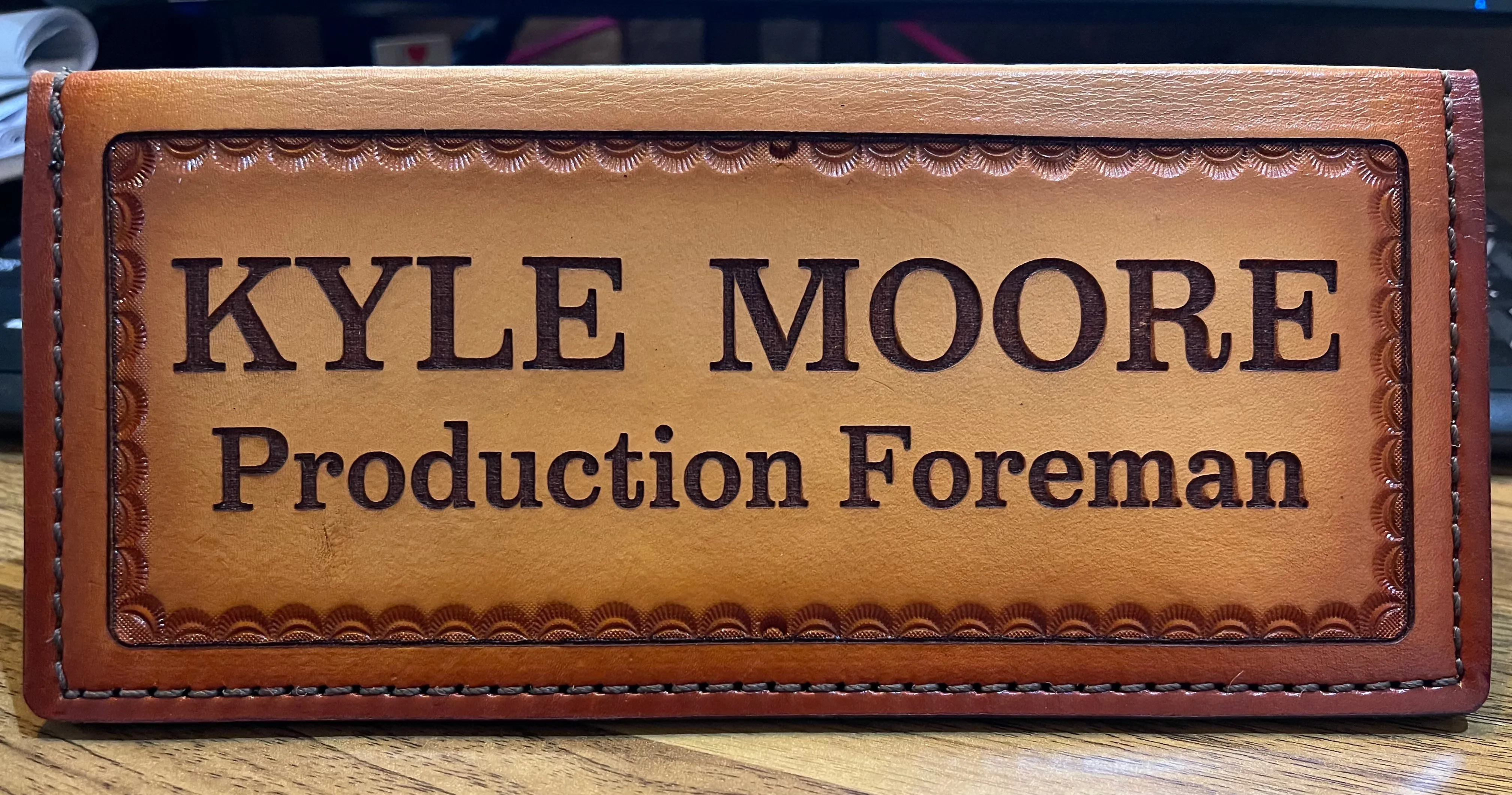 Leather Tally Book - Custom Handmade