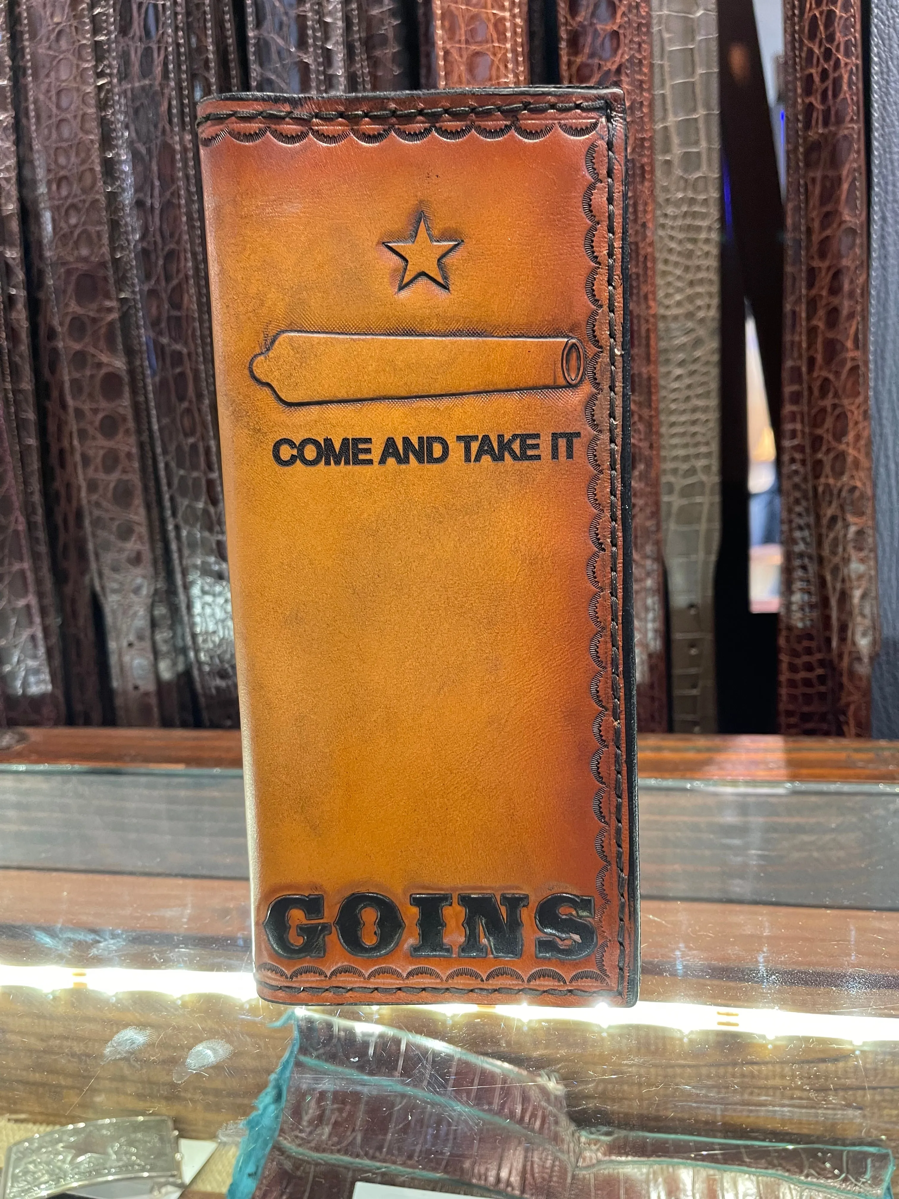 Leather Tally Book - Custom Handmade