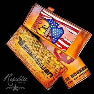 Leather Tally Book - Custom Handmade