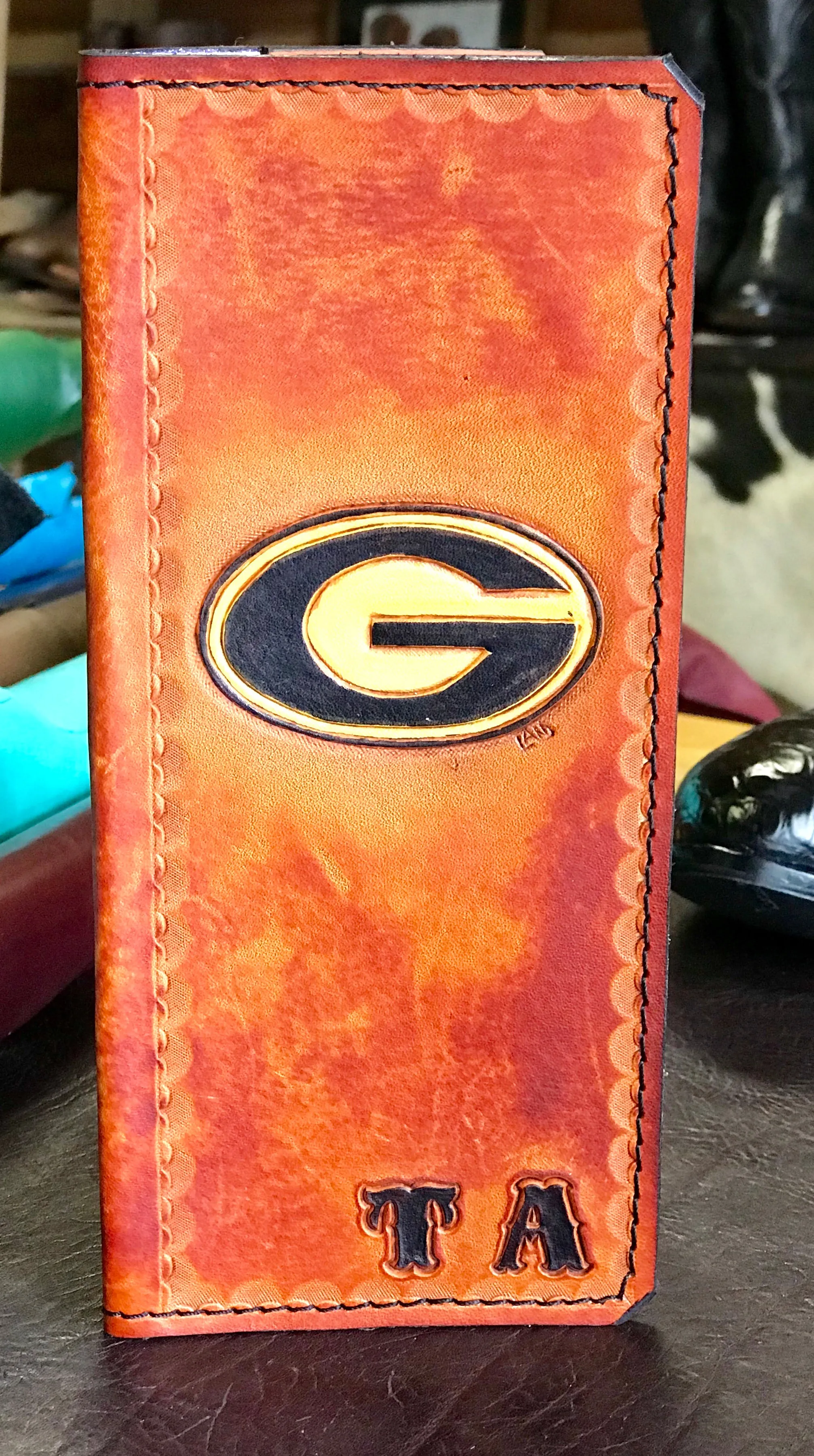 Leather Tally Book - Custom Handmade