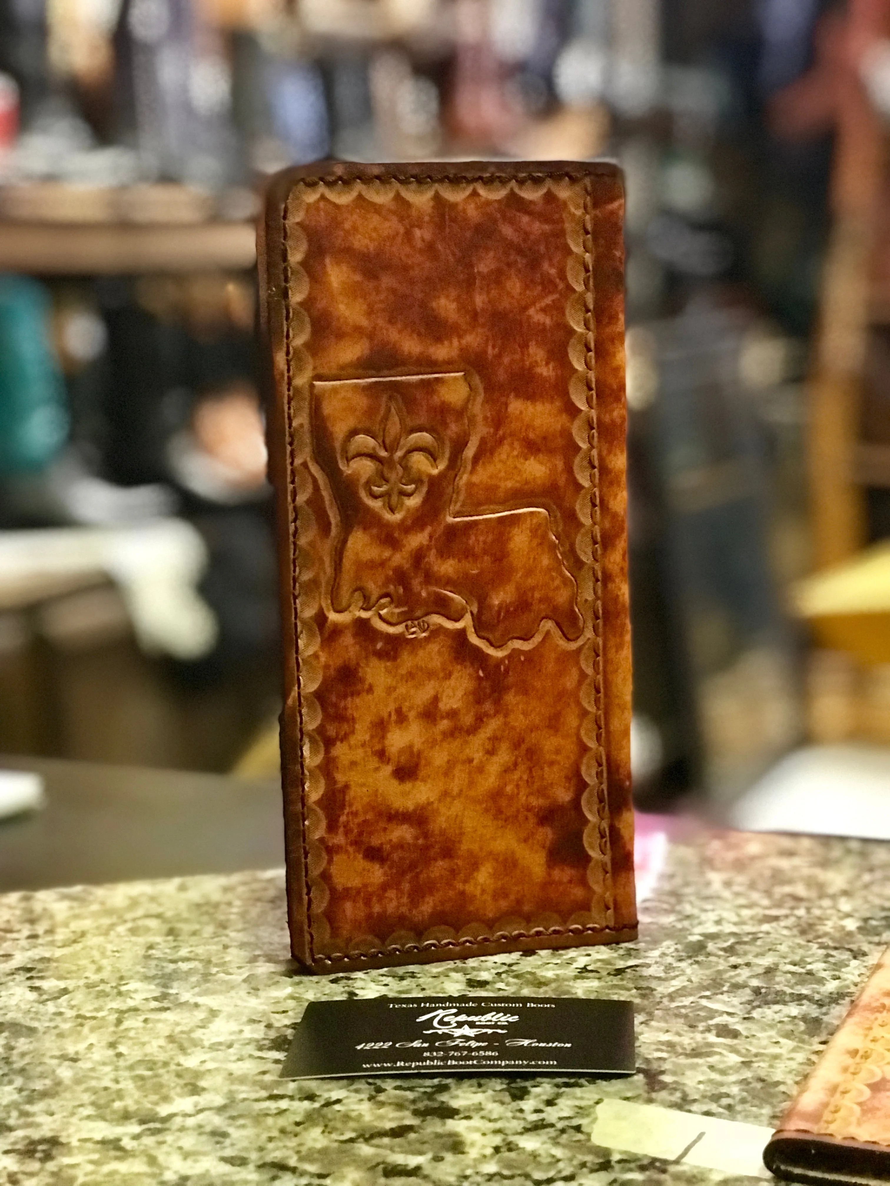 Leather Tally Book - Custom Handmade