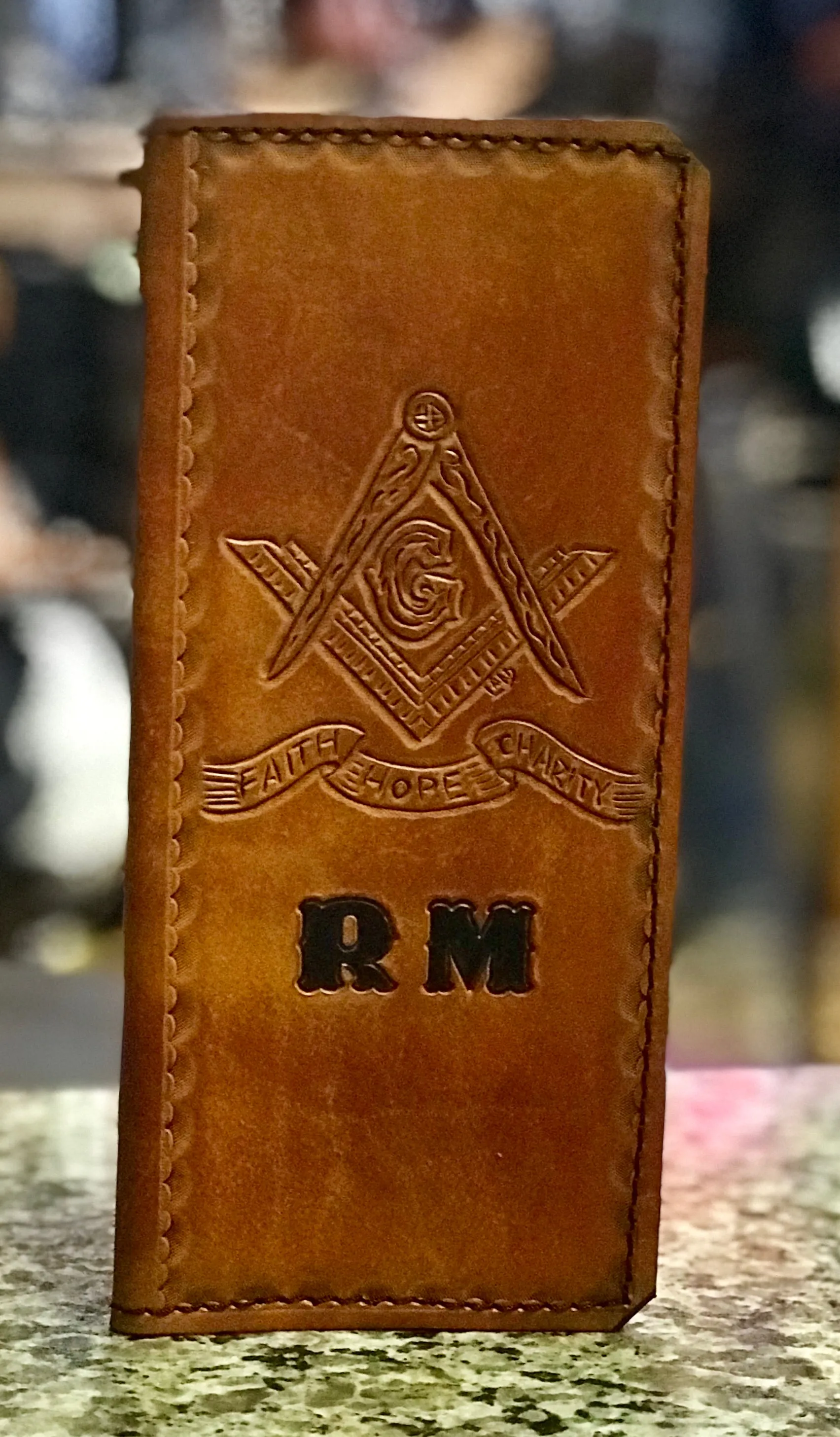 Leather Tally Book - Custom Handmade