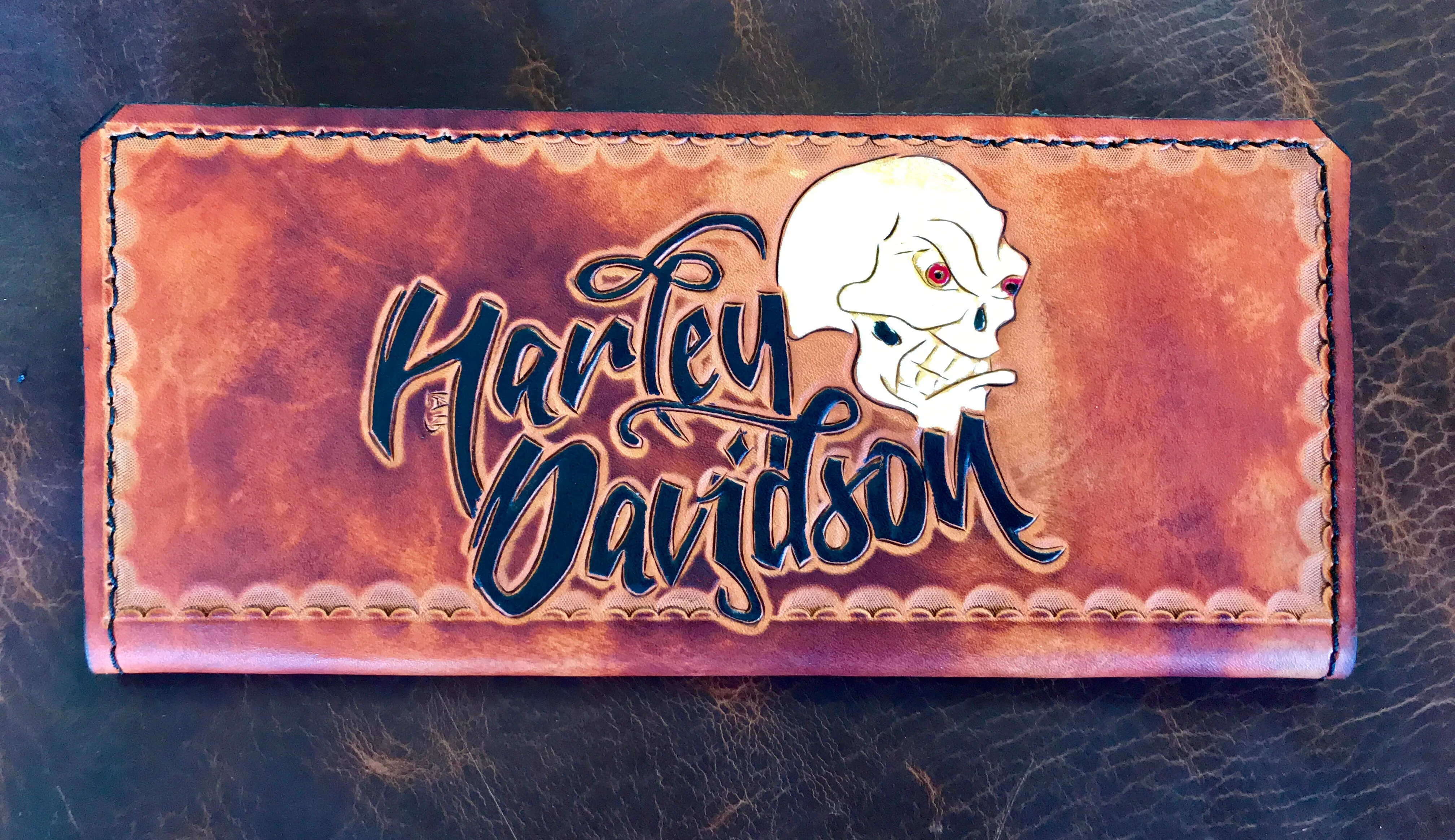 Leather Tally Book - Custom Handmade