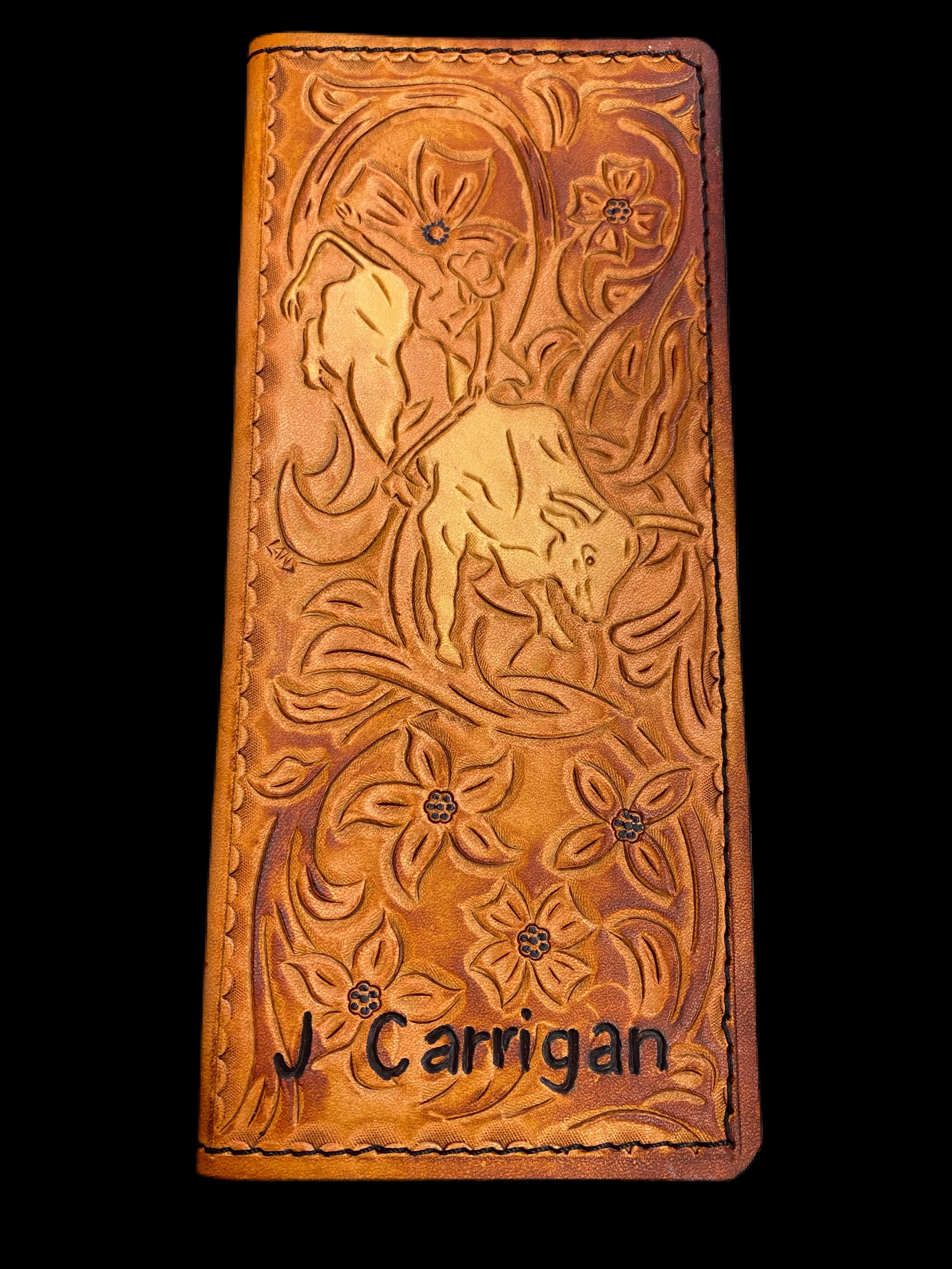 Leather Tally Book - Custom Handmade