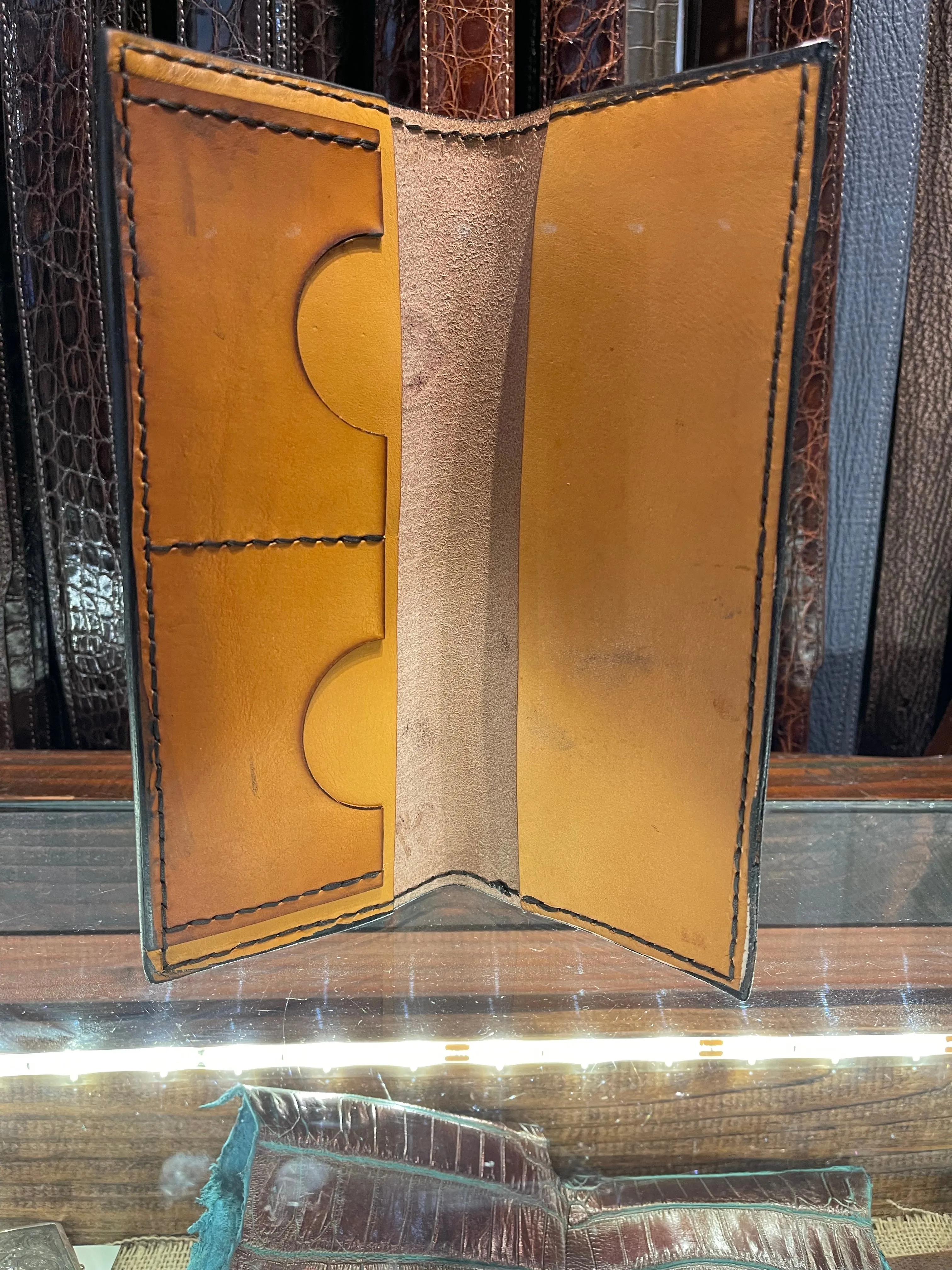 Leather Tally Book - Custom Handmade