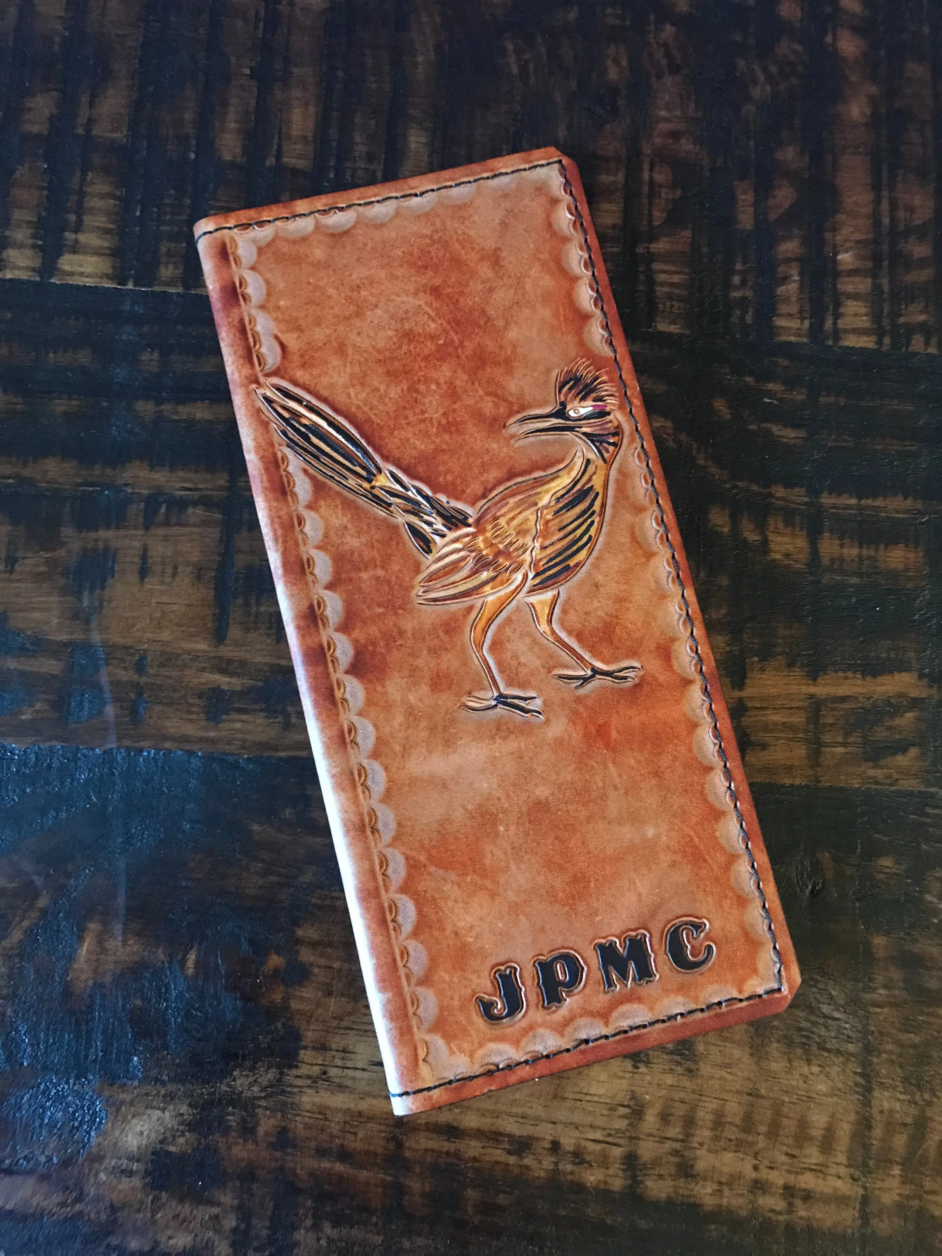 Leather Tally Book - Custom Handmade