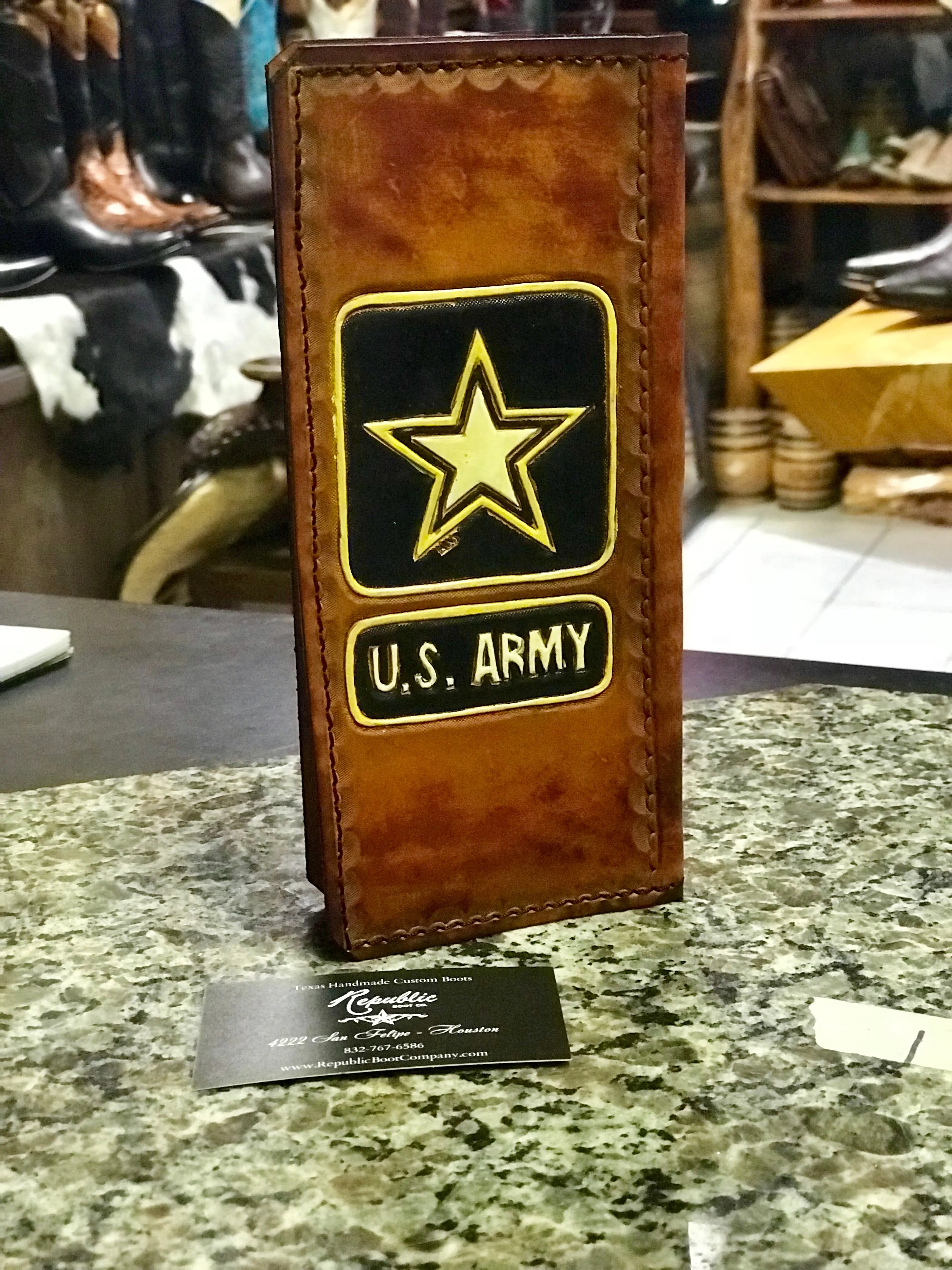Leather Tally Book - Custom Handmade