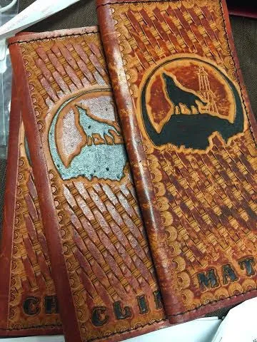 Leather Tally Book - Custom Handmade