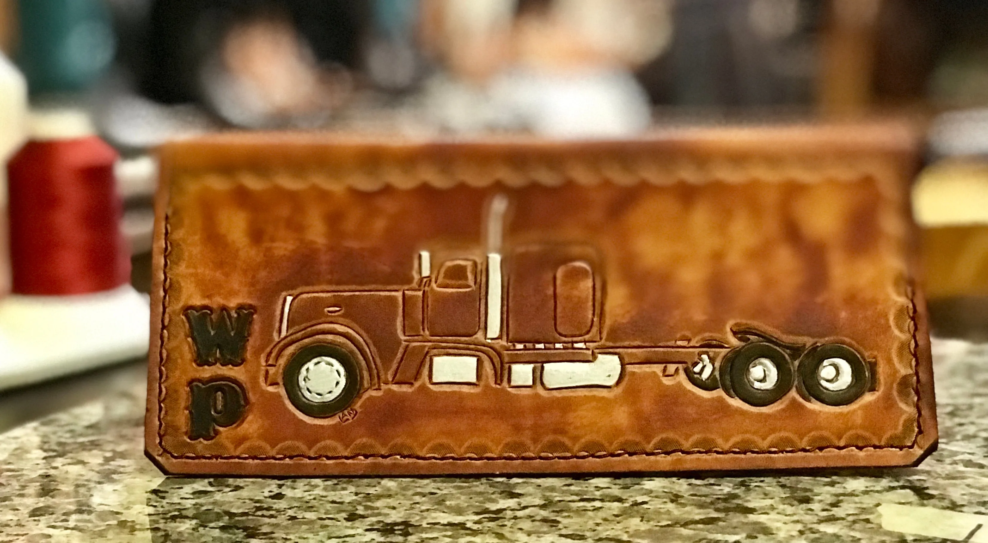 Leather Tally Book - Custom Handmade