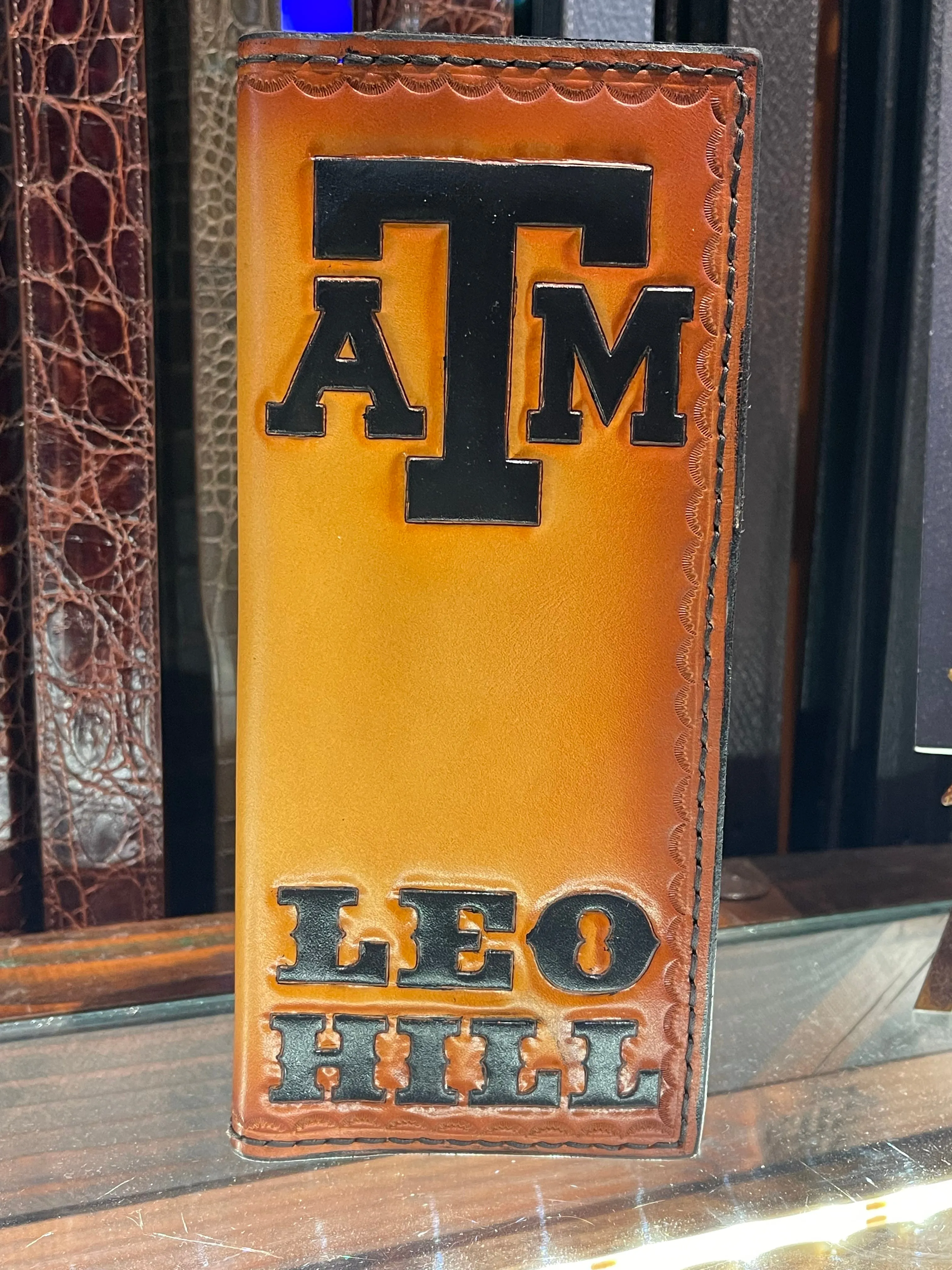 Leather Tally Book - Custom Handmade