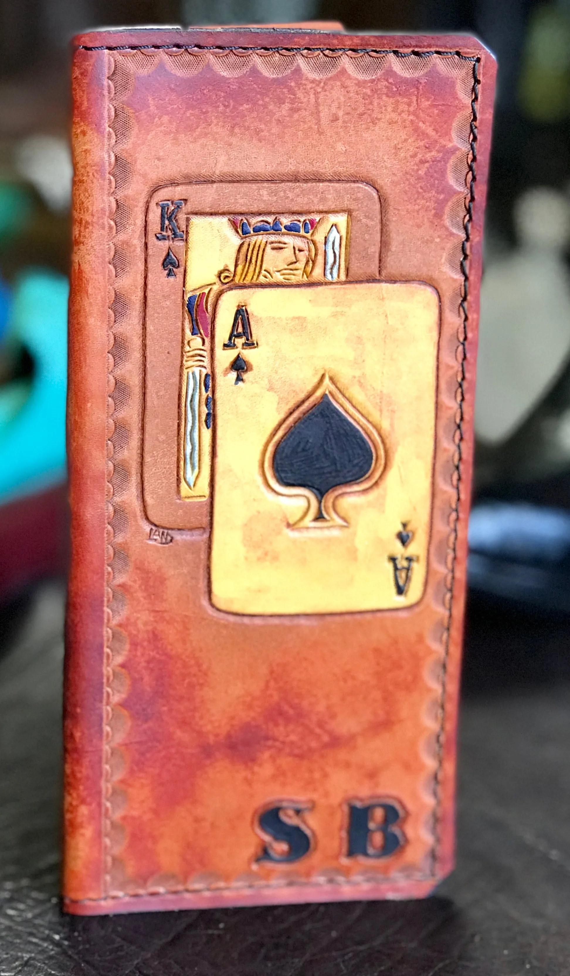 Leather Tally Book - Custom Handmade