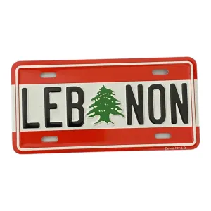 Lebanon Customized Car Plate