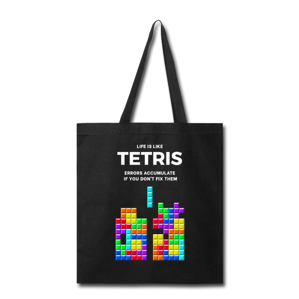 Life is like Tetris Tote Bag