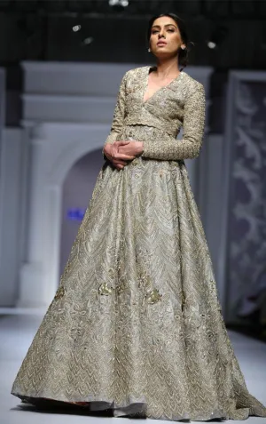 Light Grey Color Designer Lehenga Choli
