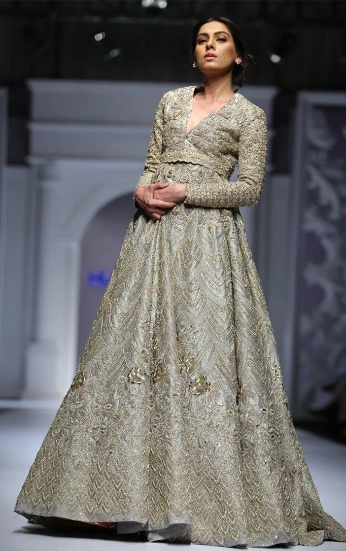 Light Grey Color Designer Lehenga Choli