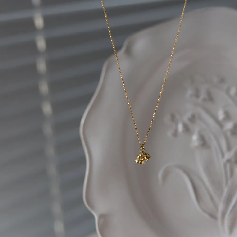 Lily of the Valley Necklace (Solid Silver)