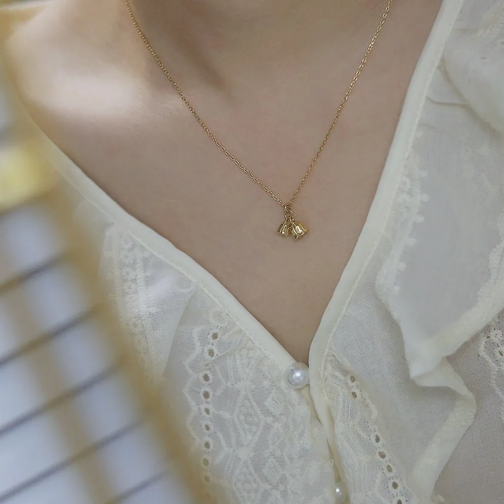 Lily of the Valley Necklace (Solid Silver)