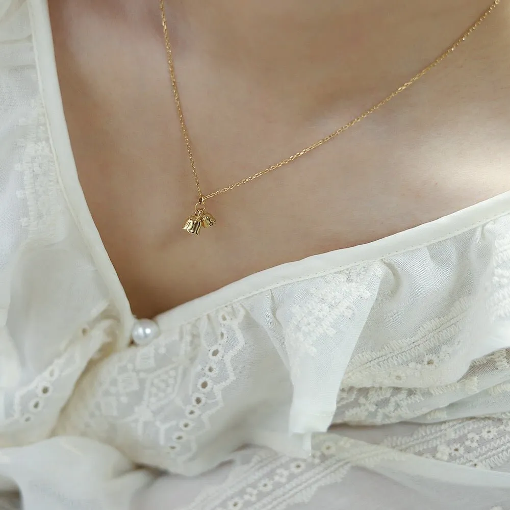 Lily of the Valley Necklace (Solid Silver)