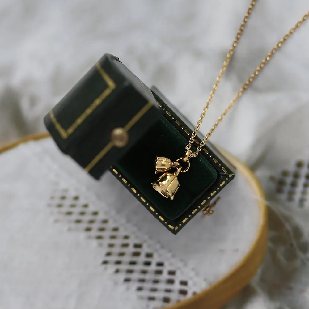 Lily of the Valley Necklace (Solid Silver)