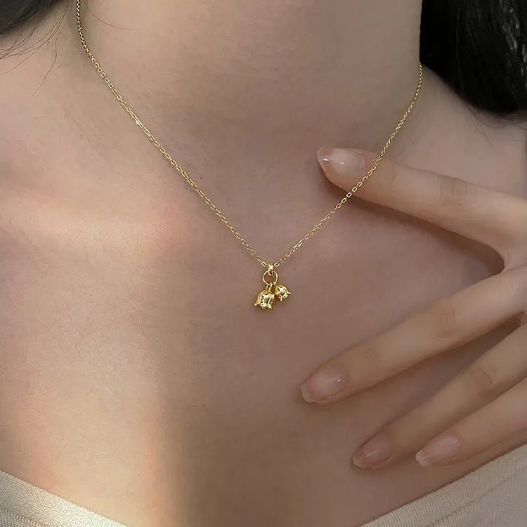 Lily of the Valley Necklace (Solid Silver)