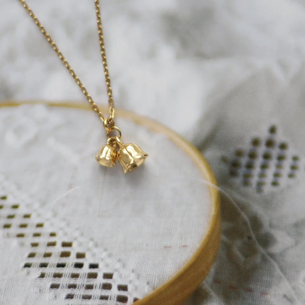 Lily of the Valley Necklace (Solid Silver)