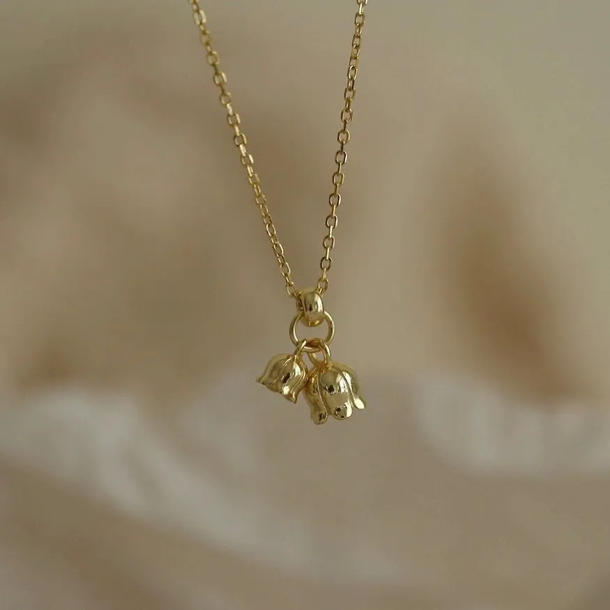 Lily of the Valley Necklace (Solid Silver)