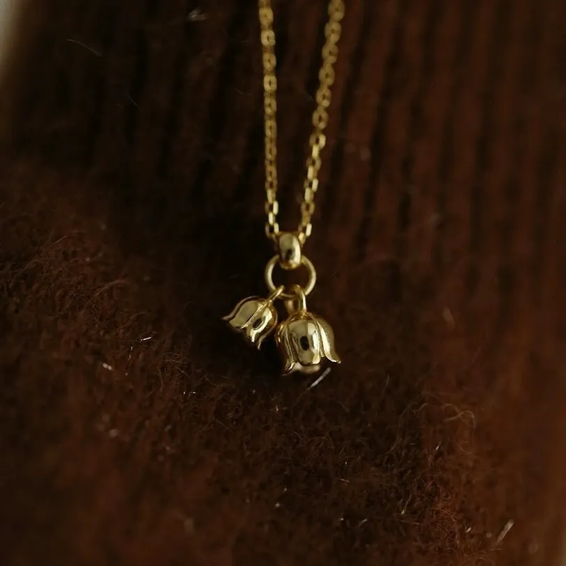Lily of the Valley Necklace (Solid Silver)