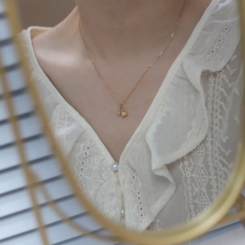Lily of the Valley Necklace (Solid Silver)
