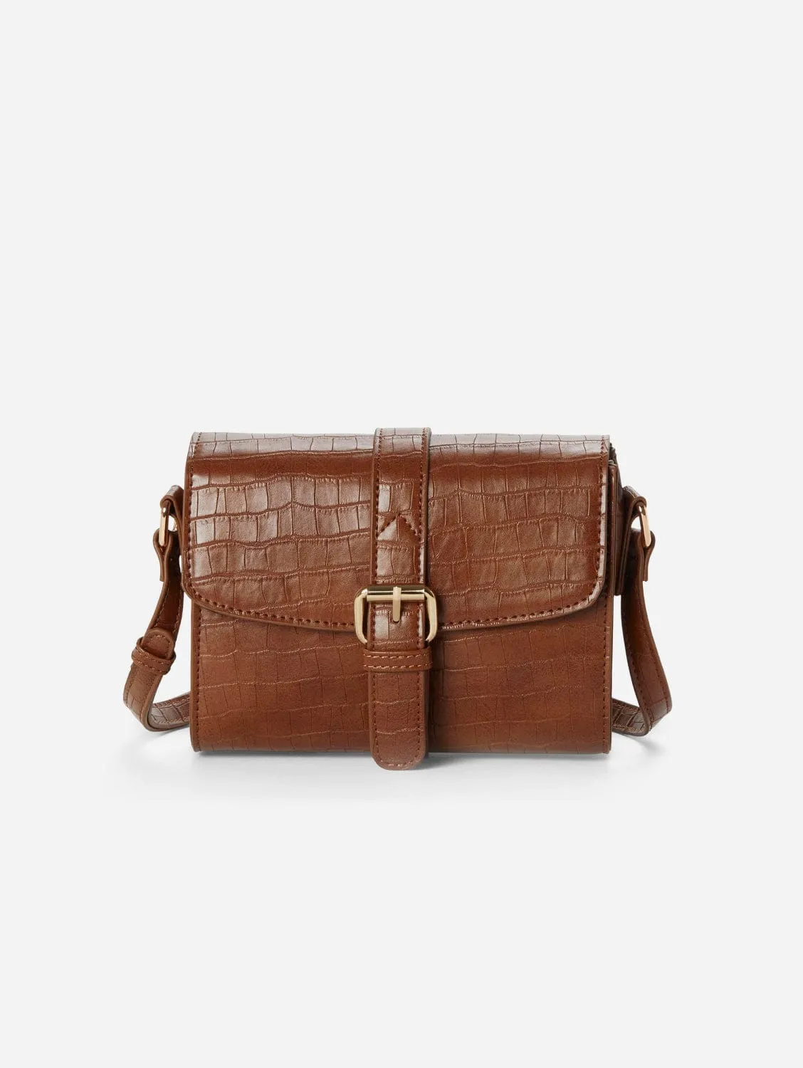 Lindsay II Croco Vegan Leather Crossbody | Multiple Colours