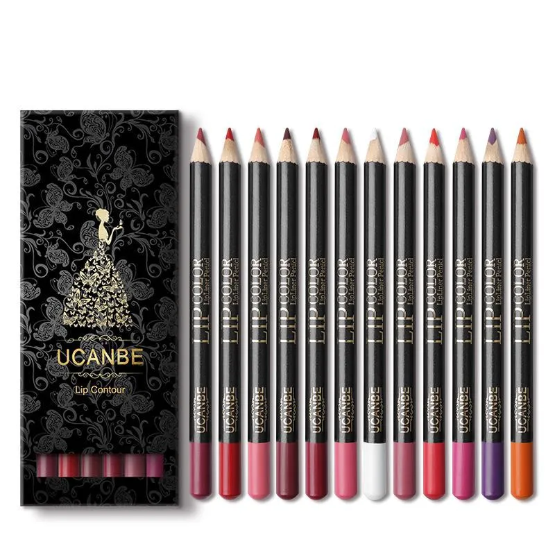 Lippie 12pcs Professional Lip Liner Pencil