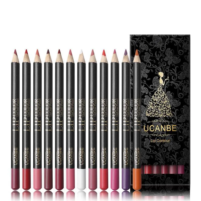 Lippie 12pcs Professional Lip Liner Pencil