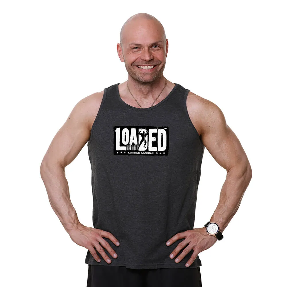 Loaded Barcode Tank - Charcoal