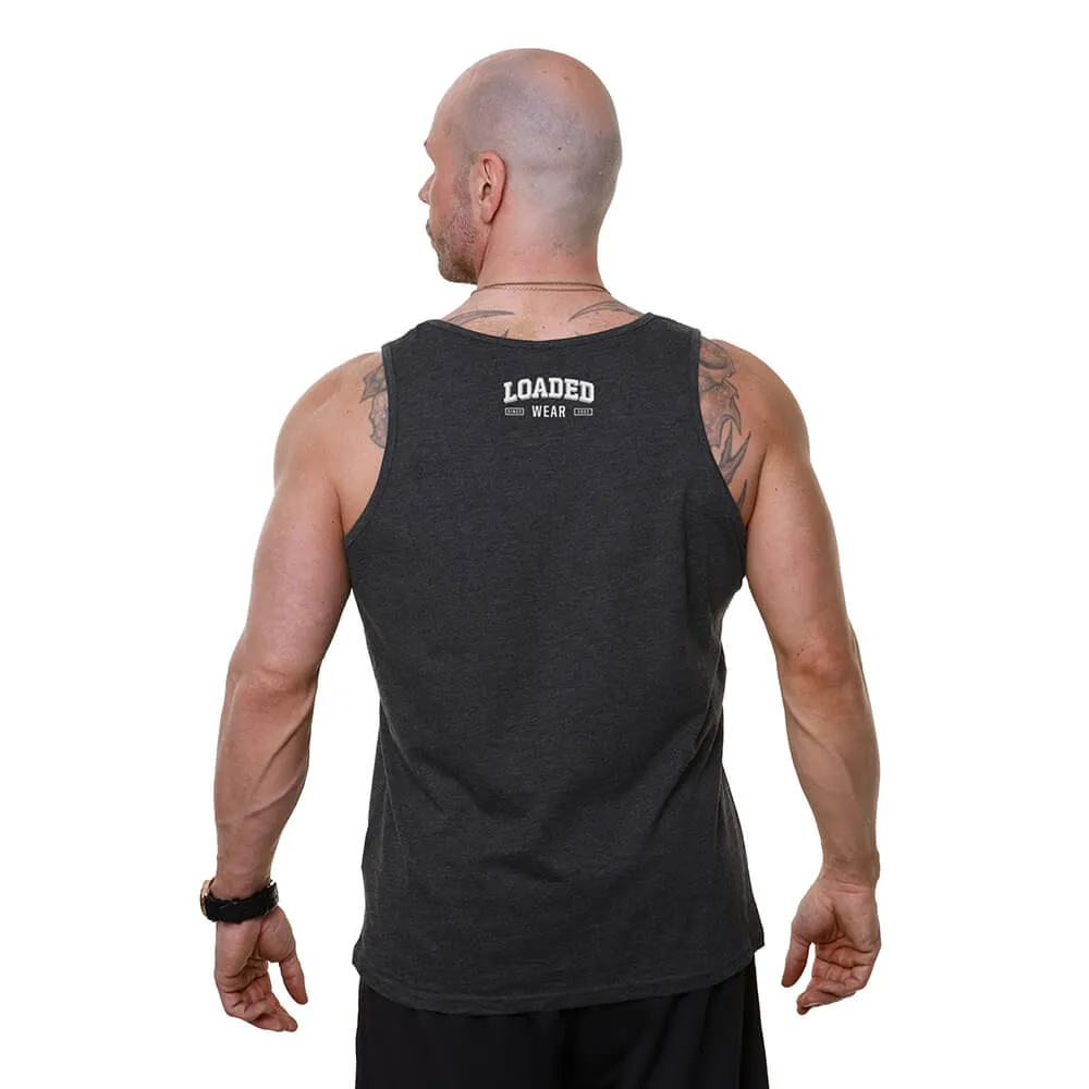Loaded Barcode Tank - Charcoal