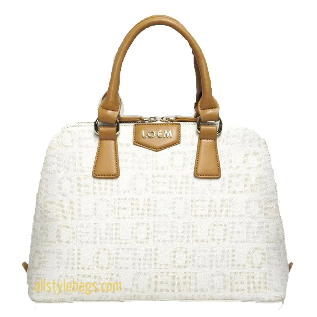LOEM signature Print trapezoid shoulder Bag handbag black golden brand