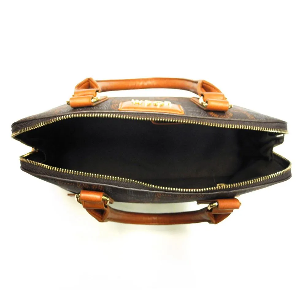 LOEM signature Print trapezoid shoulder Bag handbag black golden brand