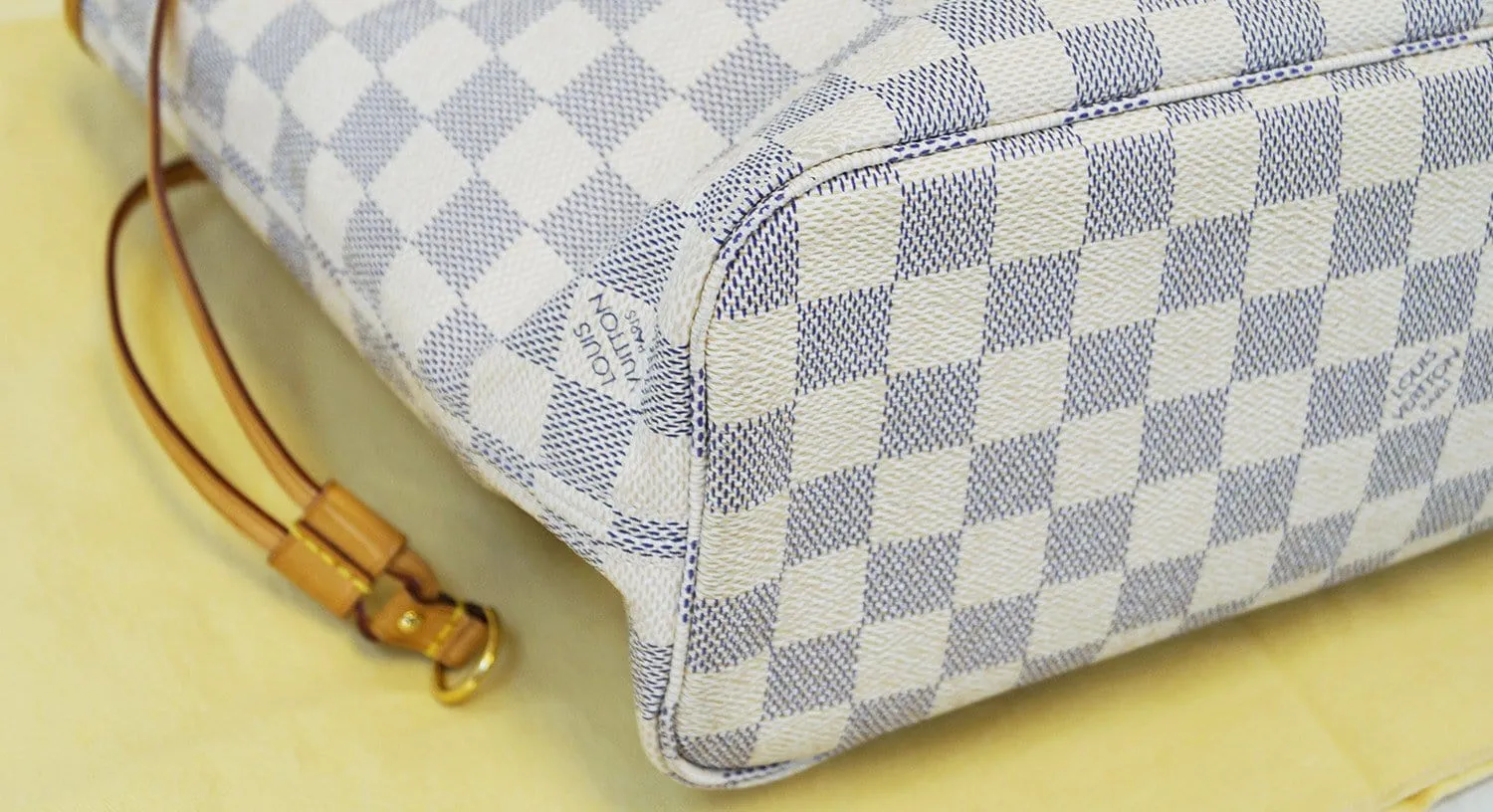 LOUIS VUITTON Damier Azur Neverfull PM Tote Bag