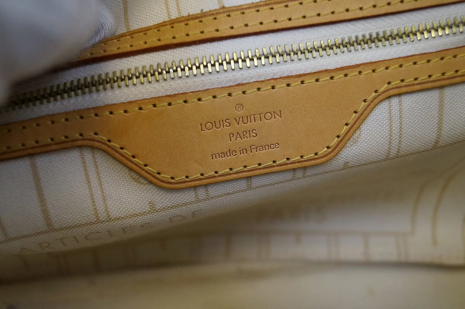 LOUIS VUITTON Damier Azur Neverfull PM Tote Bag