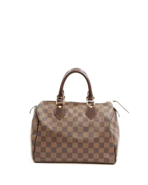Louis Vuitton Damier Ebene Canvas Speedy 25