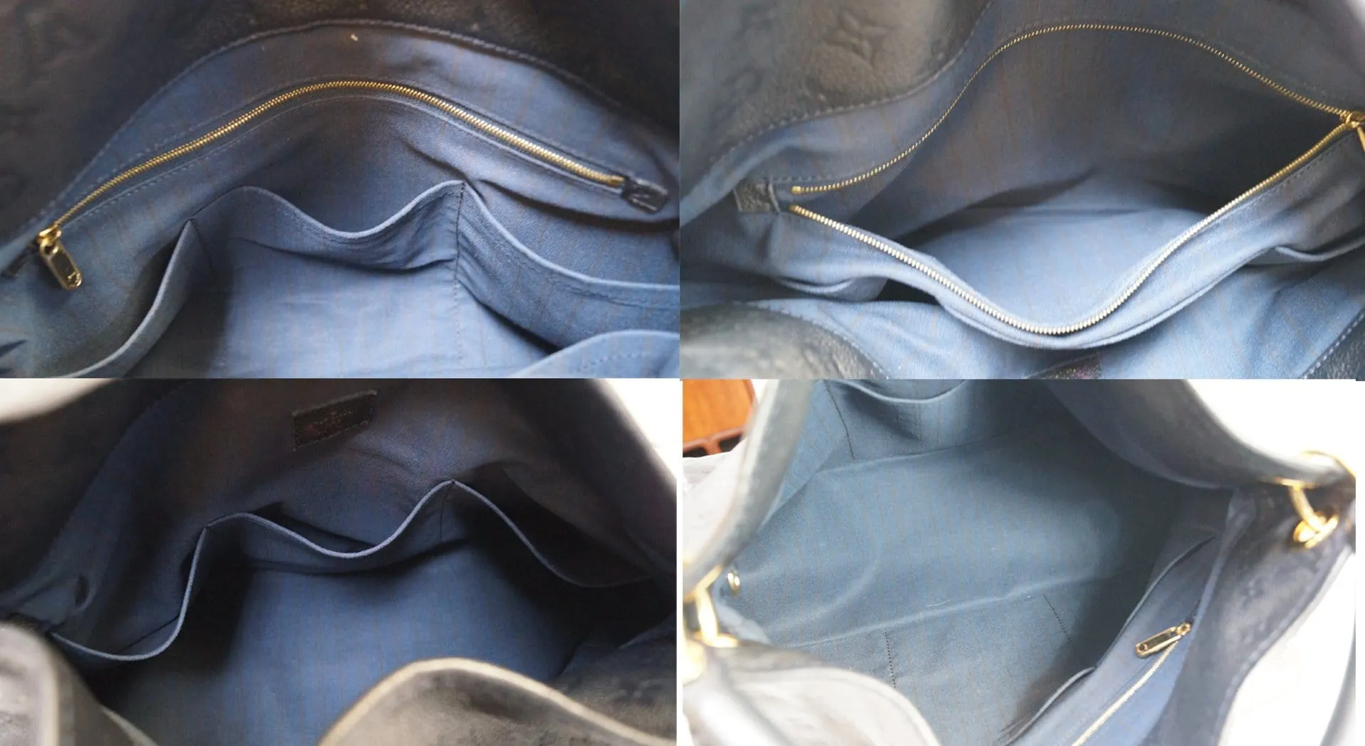 Louis Vuitton Empreinte Artsy MM Blue Infini Monogram Shoulder Bag