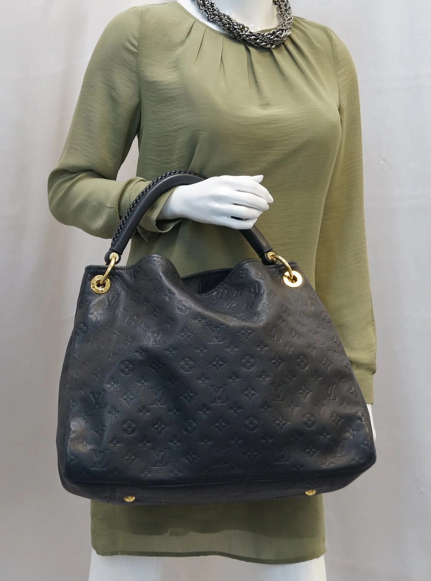 Louis Vuitton Empreinte Artsy MM Blue Infini Monogram Shoulder Bag
