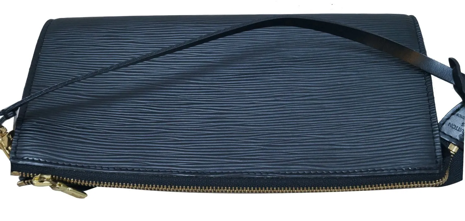 LOUIS VUITTON Epi Leather Black Pochette Accessoires Pouch