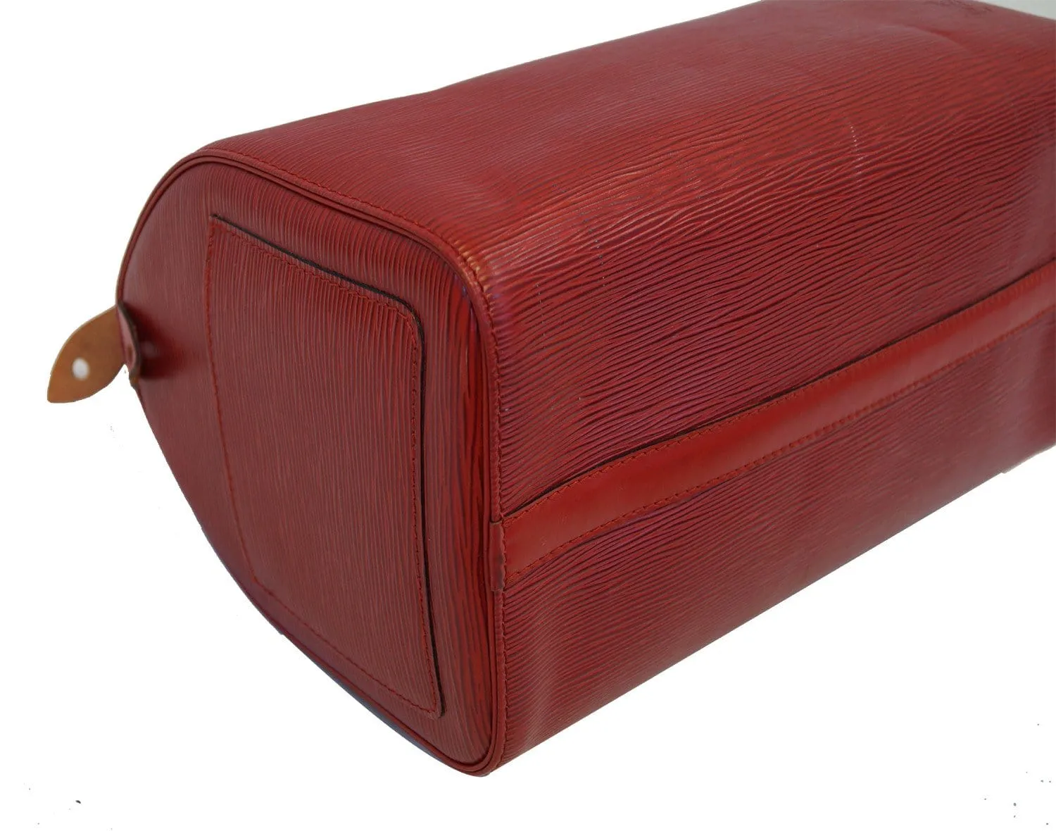 LOUIS VUITTON Epi Leather Red Speedy 30 Bag