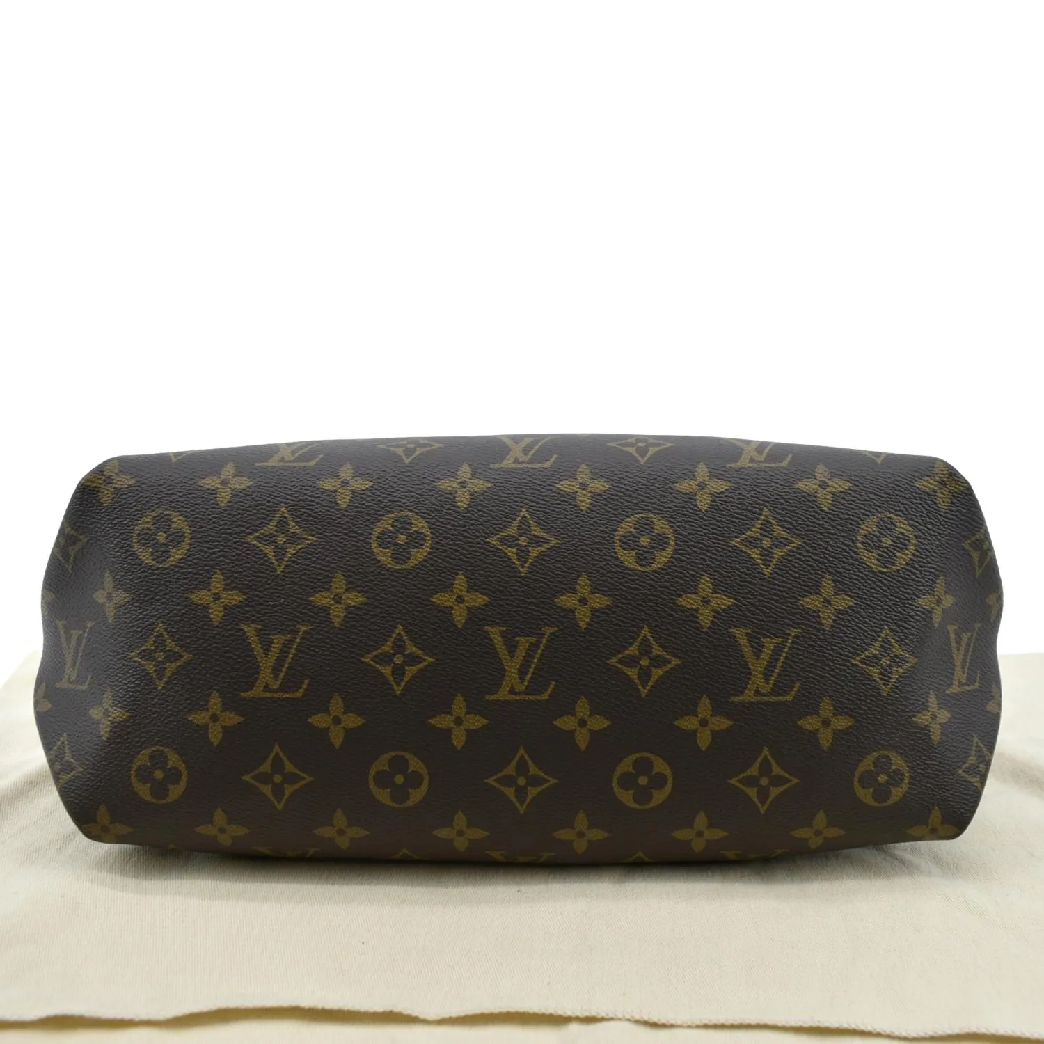 LOUIS VUITTON Flower Zipped MM Monogram Canvas Tote Bag Noir