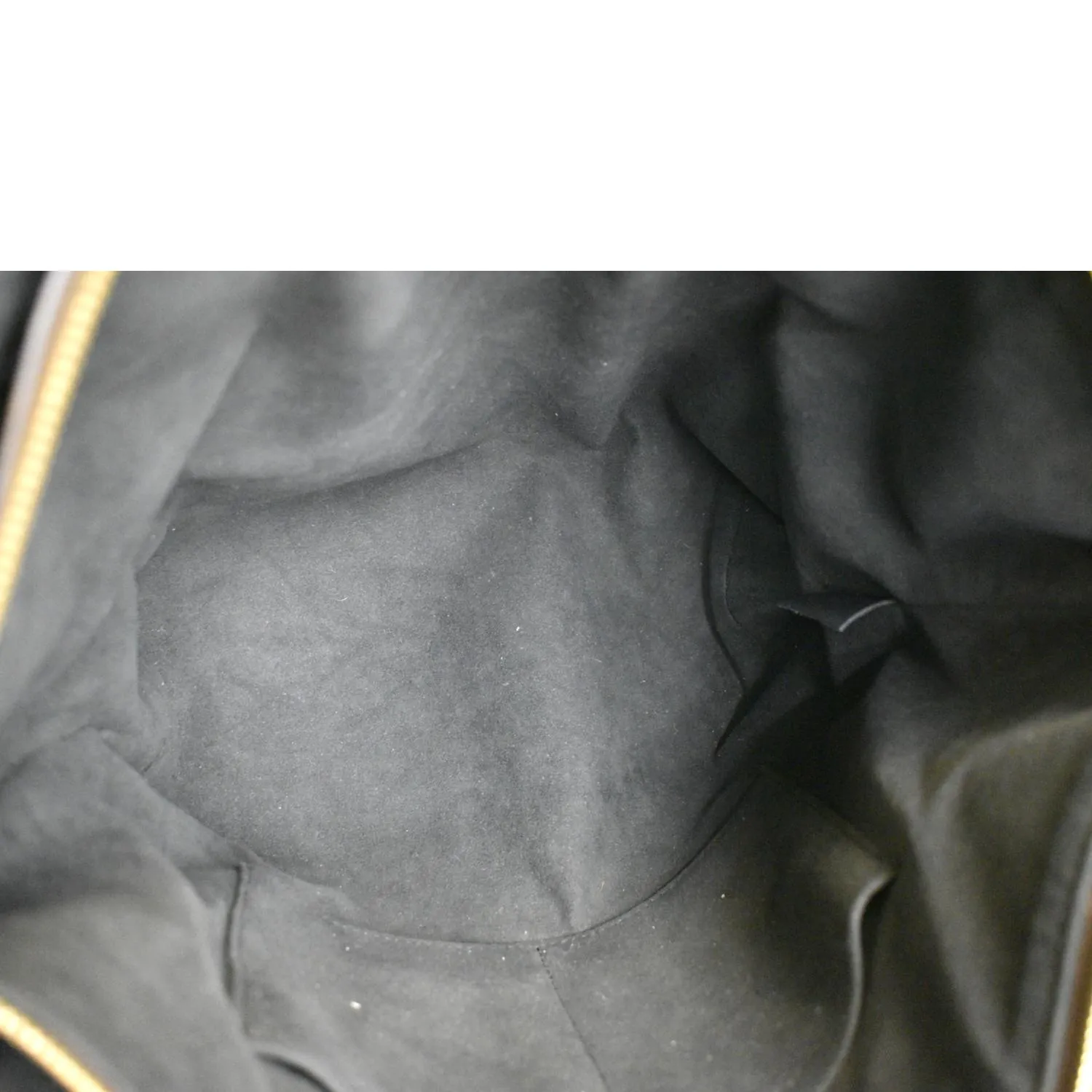 LOUIS VUITTON Flower Zipped MM Monogram Canvas Tote Bag Noir