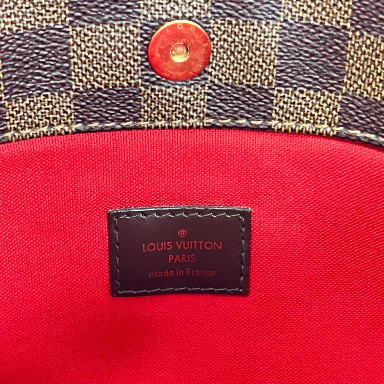 Louis Vuitton Handbag "DAMIER EBENE" Used Brown Size PM